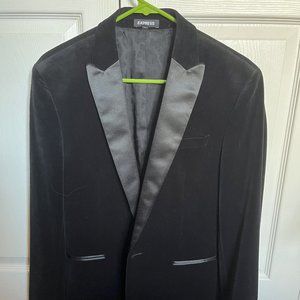 Velvet Navy Blue Blazer Express 36